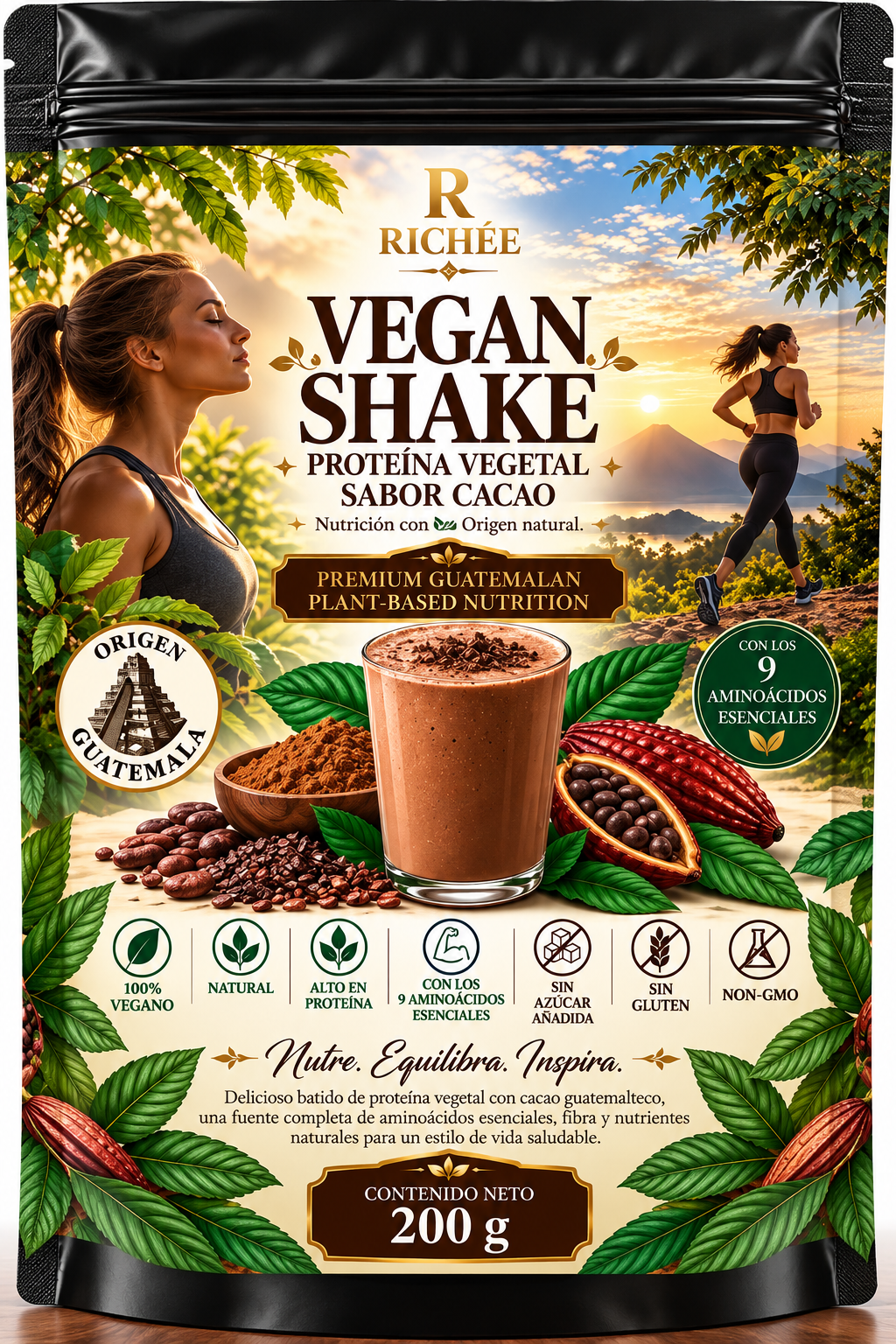 Vegan Shake sabor chocolate
